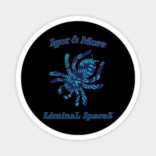 Igor & More Tarantula Liminal Stairs Blue Haze Magnet